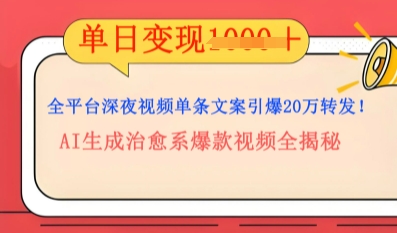 全平台深夜文案新风口：DeepSeek生成百万播放量金句，治愈系内容涨粉速度快4倍-小利资料站