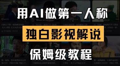用AI做第一人称独白影视解说，手把手教学，保姆级教程-小利资料站