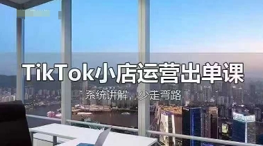 TikTok小店运营出单课，从开店选品、运营出单、发货回款，进行全流程讲解-小利资料站